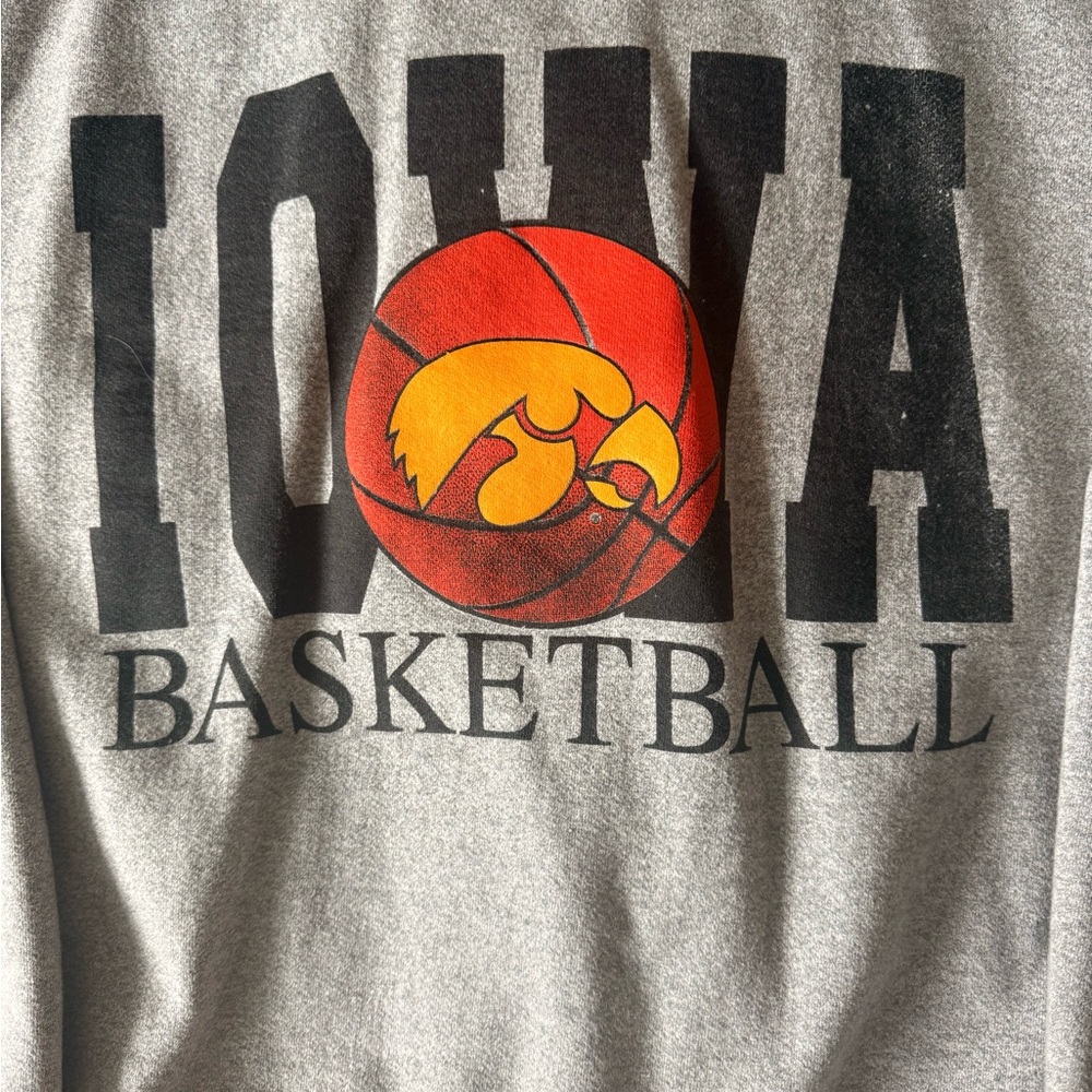 Gray Iowa Basketball Sweatshirt - Picture 2 of 3